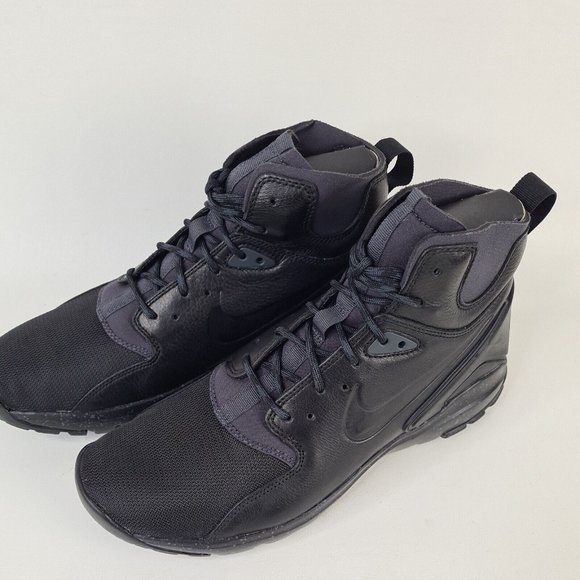 Nike Koth Ultra Mid Mens Shoes Boots Trainers Leather Black - Picture 6 of 12